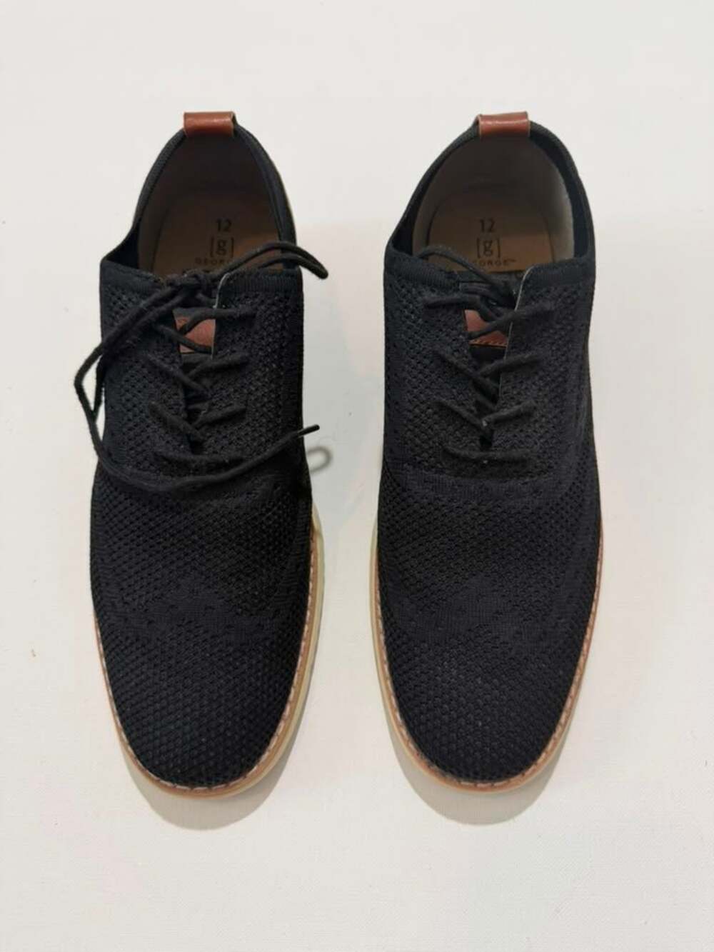 Mens Casual Smart Dress Shoes Hybrid Knit Sneaker Derby Size 12